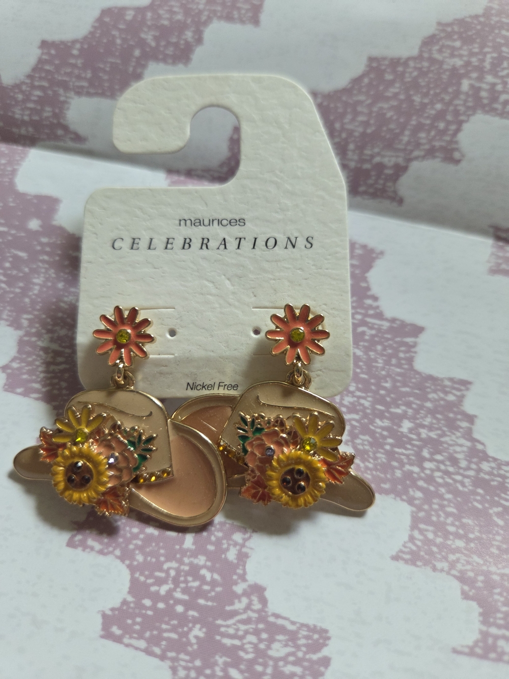 Maurices Cowboy Hat Earrings